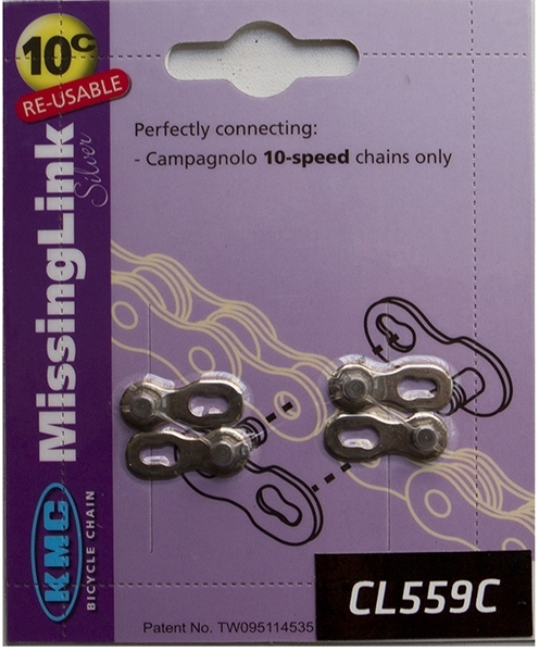 

KMC Замок цепи CL559C 2шт. 10-ск. для Compagnolo (0)