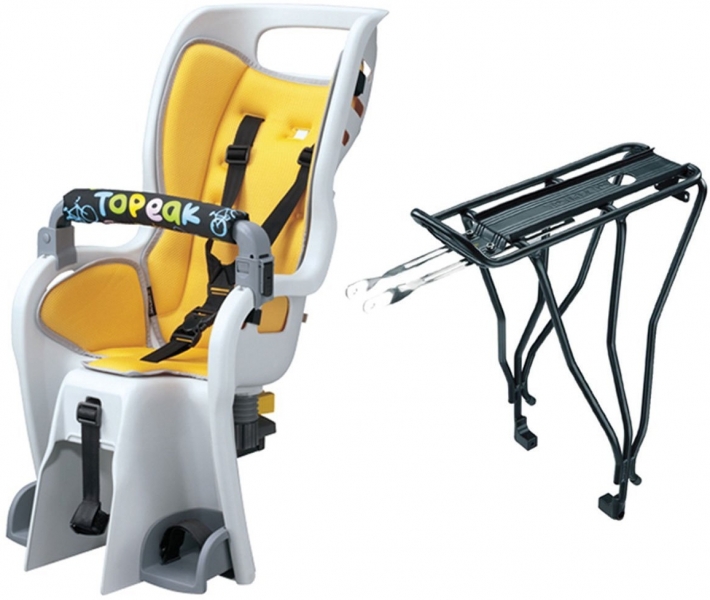 

Topeak BabySeat II с багажником под дисковые тормоза для 26" колёс (0), Yellow