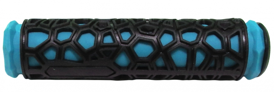 Грипсы и обмотка руля TBS Hualong 22,2х130мм, резина black/blue - купить в Москве