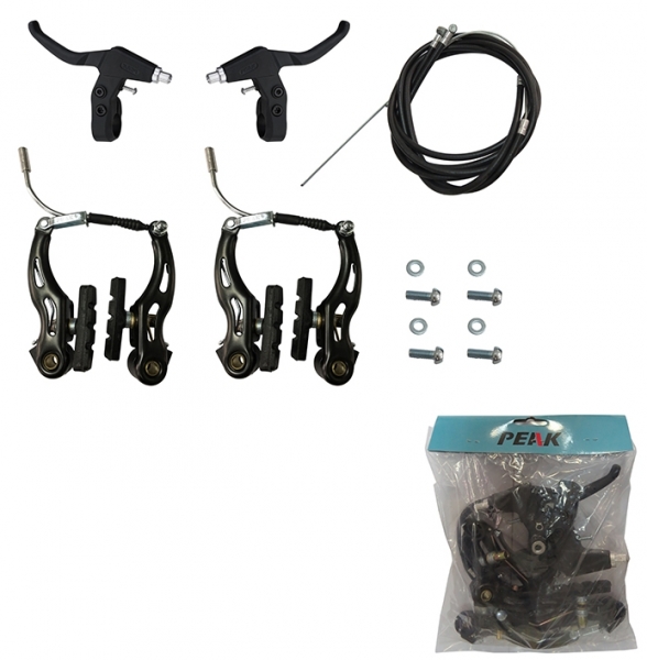 

TBS Peak V-brake в сборе на 1 велосипед: стальные (0), Black