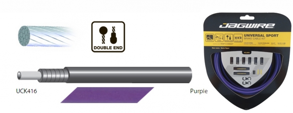 

Jagwire Тросы с оболочками тормозные комплект Universal Sport Brake Kit (0), Purple