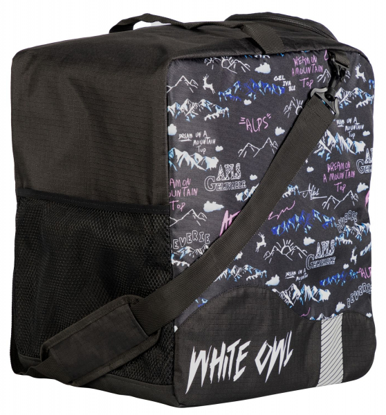 Рюкзаки и сумки White Owl FB-012 Сумка спортивная для лыжных ботинок/коньков, 43х40х28 см, черная - купить в Москве