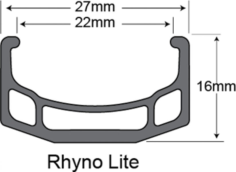      SunRingle 36h Rhyno Lite Black 