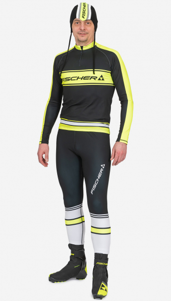 Горнолыжный комбинезон Fischer Retro Black/Lime - купить в Москве