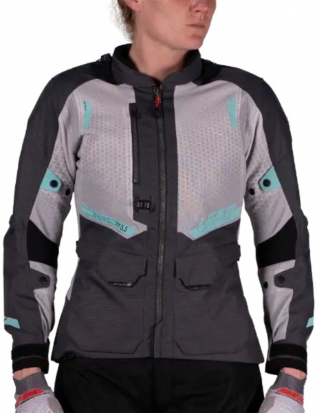 Текстильная мотокуртка Leatt ADV FlowTour 5.5 Women Jacket, Iron - купить в Москве