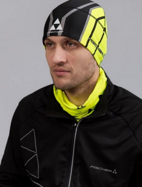 Шапку Fischer Race Black/Lime - купить в Москве