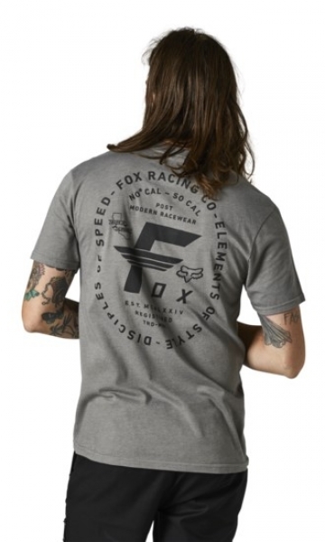 Футболка Fox Big F SS Premium Heather Graphite - купить в Москве