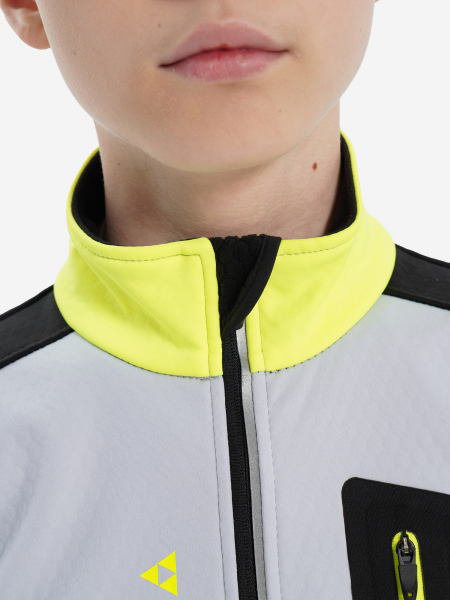 Куртку Fischer Softshell Warm Kids Black/Grey - купить в Москве