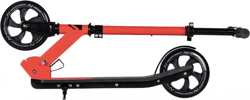 Самокат Novatrack Polis Plastic, 160 мм, красный 2025 - купить в Москве