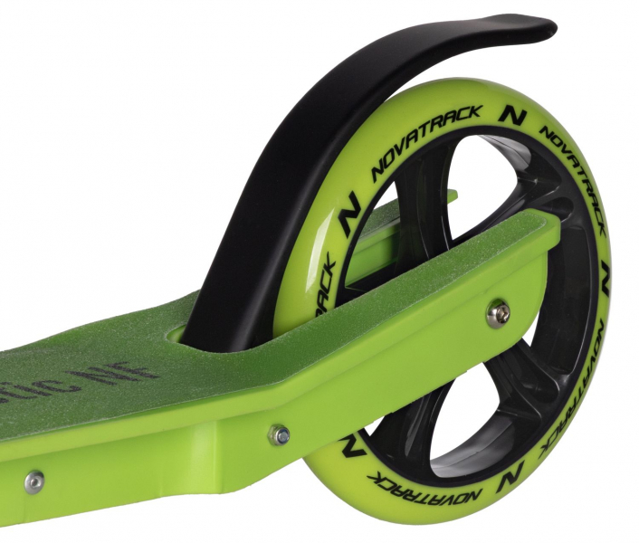 Самокат Novatrack Polis Plastic NF, 230х180 мм, green 2025 - купить в Москве