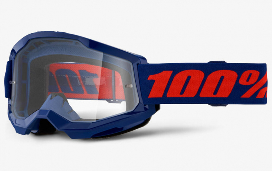 Маска 100% Strata 2 Navy / Clear (50027-00021) - купить в Москве