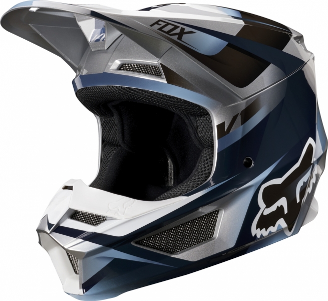 

Fox V1 Motif Helmet (2019), Blue/grey