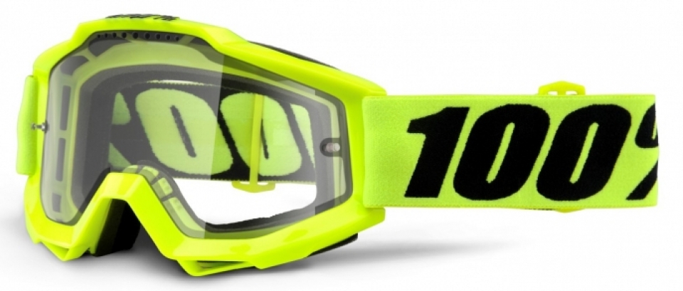 

100% Accuri Enduro Fluo Yellow / Clear Dual Lens (2018), ...