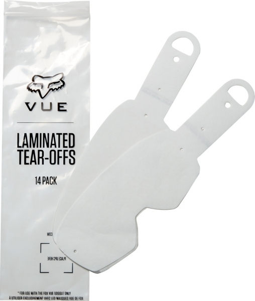 

Fox Vue Tear Offs Laminated (2018), Clear