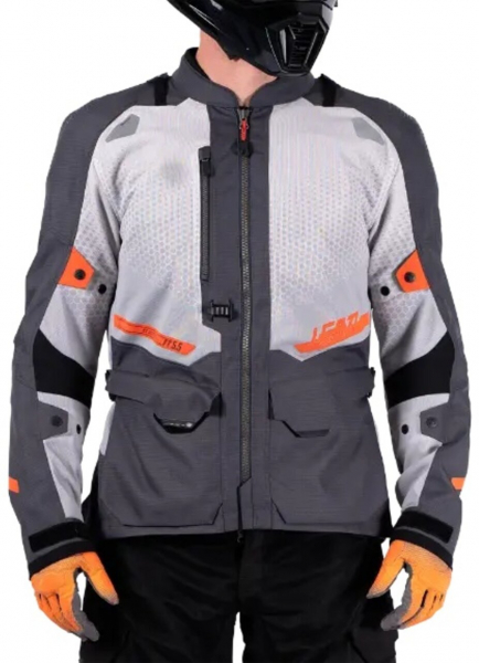 Текстильная мотокуртка Leatt ADV FlowTour 5.5 Jacket, Iron - купить в Москве