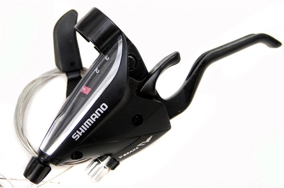 

Shimano Шифтер/тормозная ручка ST-EF65-L2 Altus для V-brake левая, 3 скоростей (0), Black