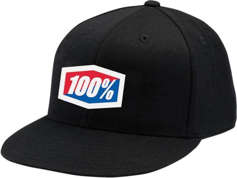 

100% Essential J-Fit Flexfit Hat (2018), Black