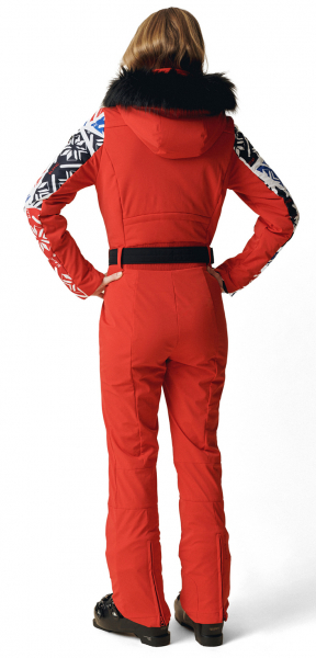 Горнолыжный комбинезон Poivre Blanc Комбинезон горнолыжный W24-0831-WO Print Scarlet Red - купить в Москве
