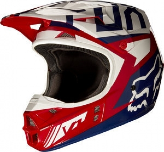

Fox V1 Falcon Helmet (2017), Red/white