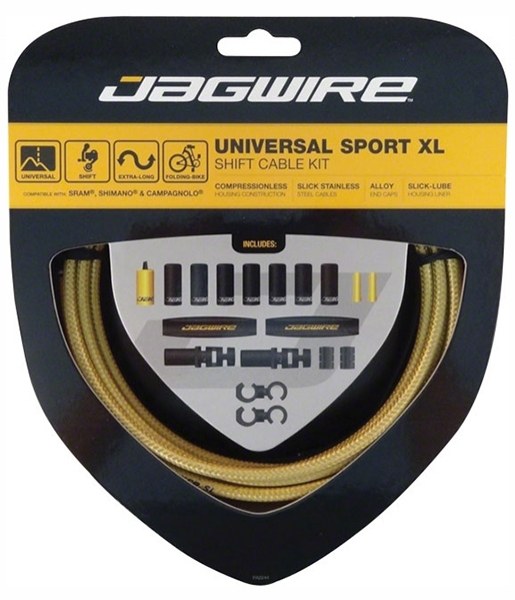 

Jagwire Тросы с оболочками для переключателей длинные комплект Universal Sport Shift XL (0), Gold