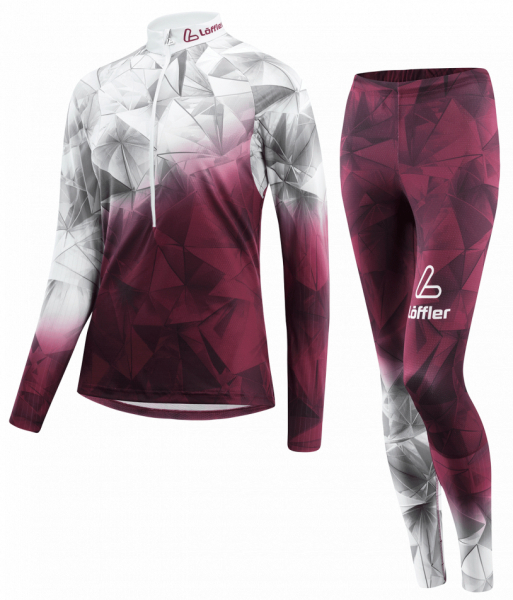 Беговой комбинезон Loeffler WC burgundy - купить в Москве