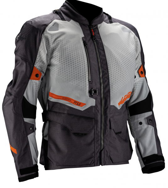 Текстильная мотокуртка Leatt ADV FlowTour 5.5 Jacket, Iron - купить в Москве