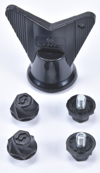 Комплектующие к велотуфлям Scott Комплект шипов для MTB обуви, black - купить в Москве