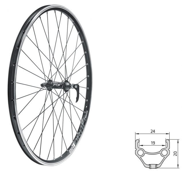 

Kelly's DRAFT, 27,5", двойной обод 32Н (0), Black