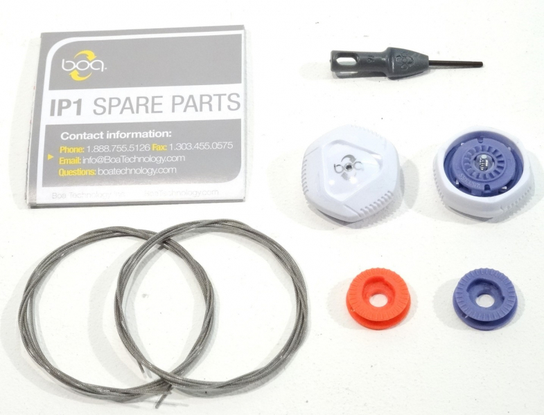 Комплектующие к велотуфлям Scott Система шнуровки Boa Reel & Lace Repl. Kit Boa IP1 White - купить в Москве