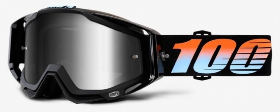 

100% Racecraft Starlight / Mirror Silver Lens (2017), Black
