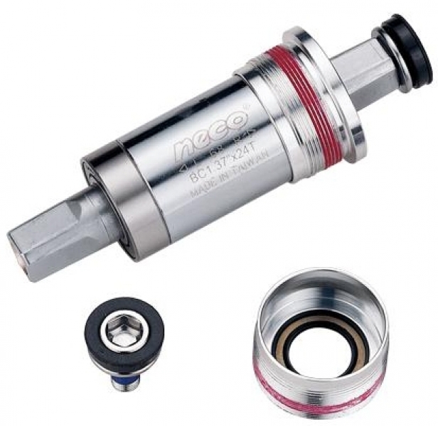 

Neco B920HAL под квадрат, BSA 1.37”x24T, R/L. 68/122,5мм. Ось полая, Cr-Mo (0), Silver