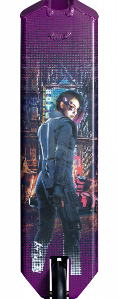 Самокат Novatrack Replay, 110 мм, дека 48 см, purple 2025 - купить в Москве