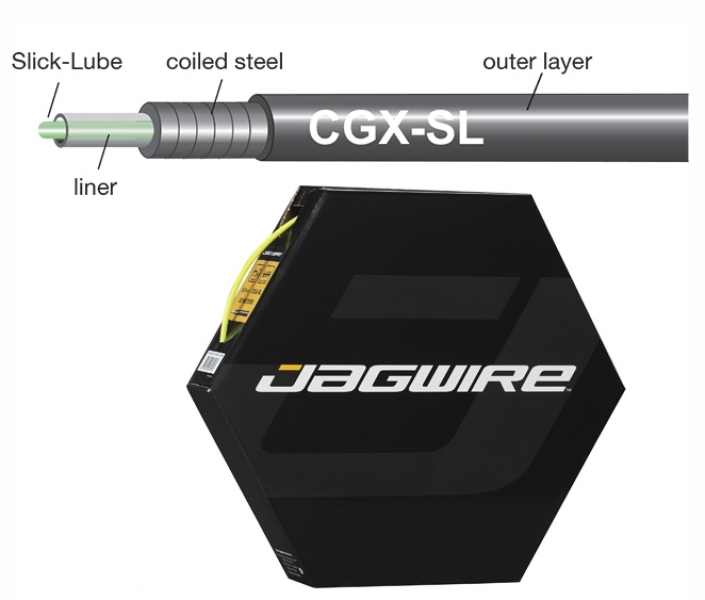 

Jagwire Троса рубашка 5мм CGX со смазкой 30м (0), Green