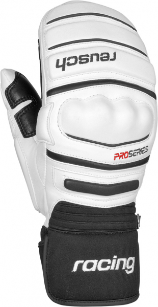 Горнолыжные перчатки и варежки Reusch World Champ Mitten White/Black - купить в Москве